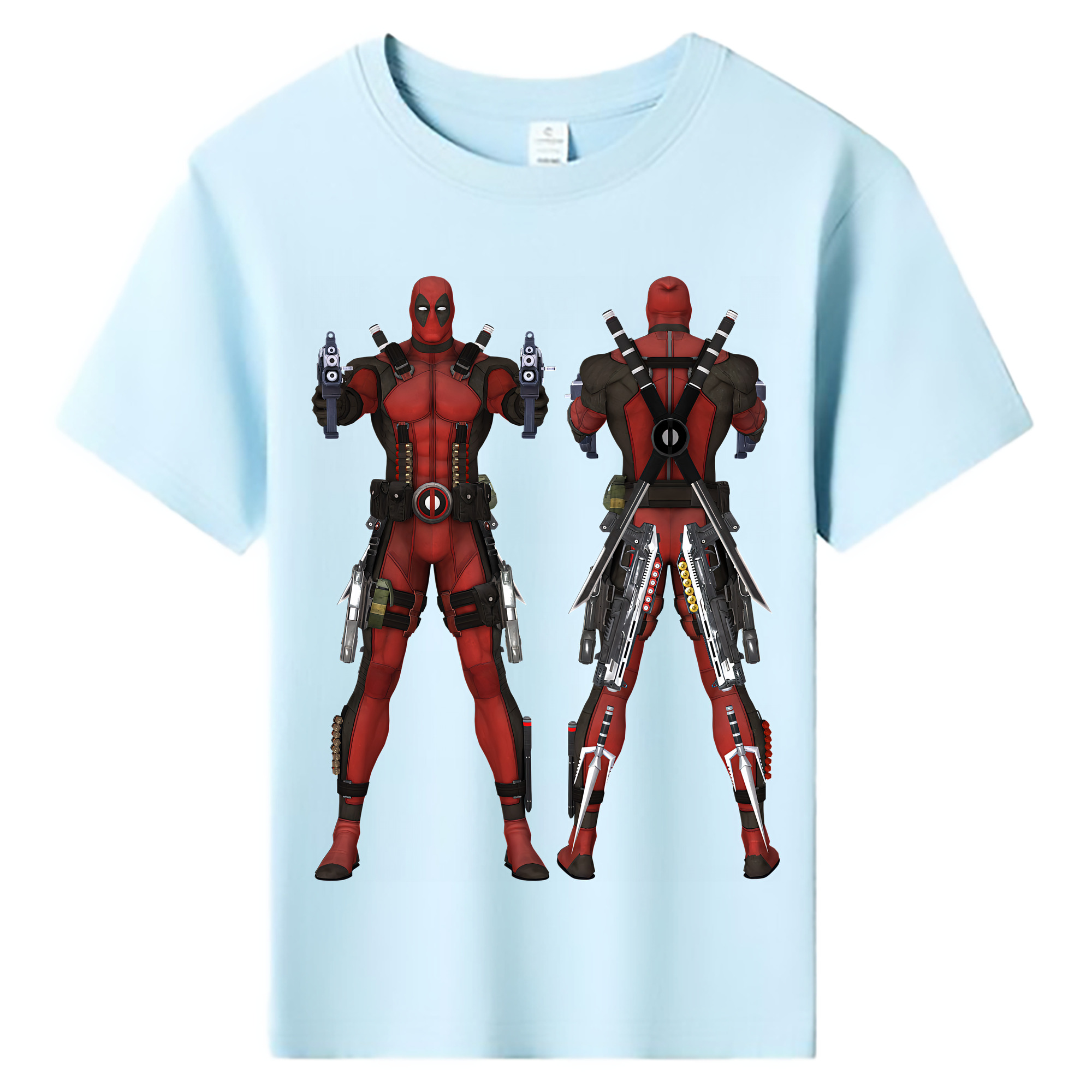 （画像用） Deadpool デッドプール 綿100％キッズTシャツ（フロントプリント）
